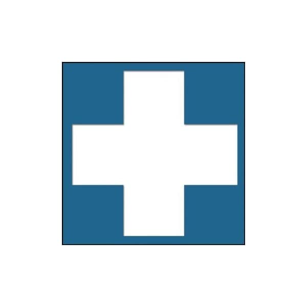 Accuform 3 in W x 3 in H, Engraved Plastic PSG317BU - main